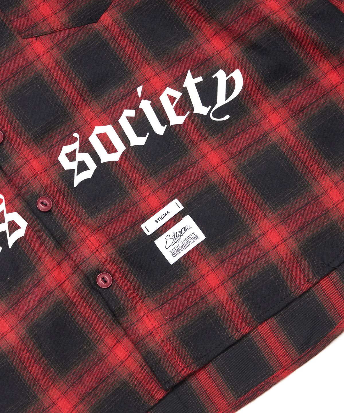스티그마(STIGMA) VATOS OVERSIZED LONG SLEEVES SHIRTS RED
