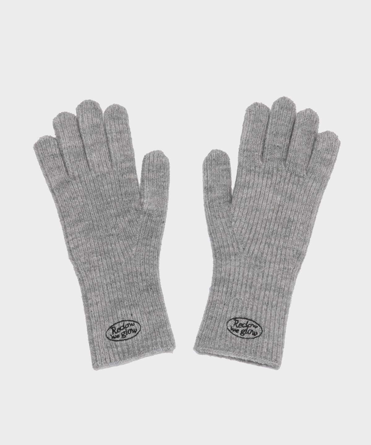 리끌로우(RECLOW) RC KNIT LOGO 장갑 GRAY
