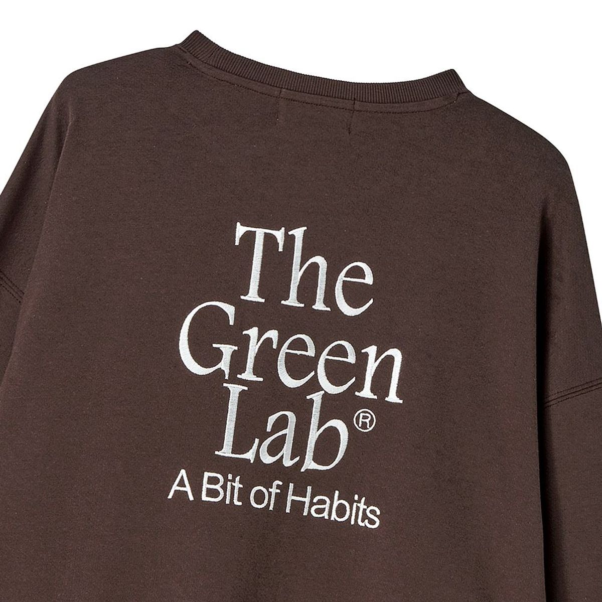 더그린랩(THE GREEN LAB) 에센셜 자수 스웻셔츠 [브라운]