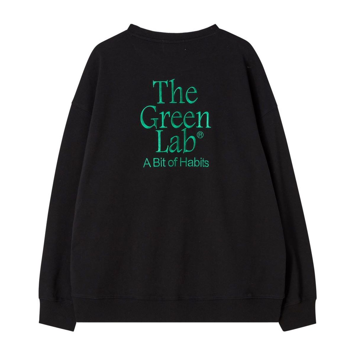 더그린랩(THE GREEN LAB) 에센셜 자수 스웻셔츠 [블랙]