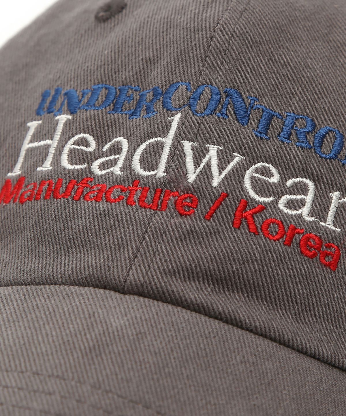언더컨트롤(UNDERCONTROL) 사계절 워싱 코튼 빈티지 소프트탑 베이직 로고 볼캡 남녀공용 야구모자 MFG LOGO / WASHED B B / CHARCOAL