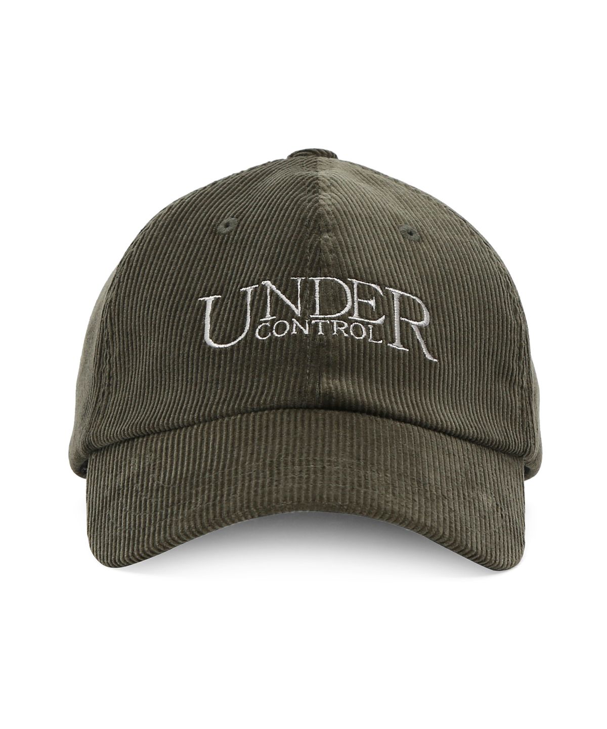 언더컨트롤(UNDERCONTROL) 남녀공용 가을겨울 코듀로이 베이직 소프트탑 볼캡 SIGNATURE / AUTHENTIC B B / CD / OLIVE