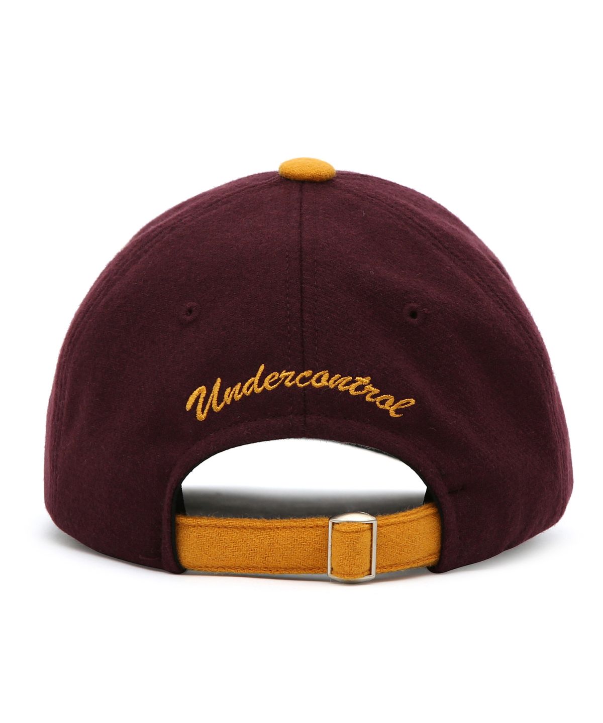 언더컨트롤(UNDERCONTROL) 남녀공용 가을겨울 플란넬 배색 소프트탑 볼캡 야구모자 SPORTS CREW / AUTHENTIC B B / WINE FLANNEL