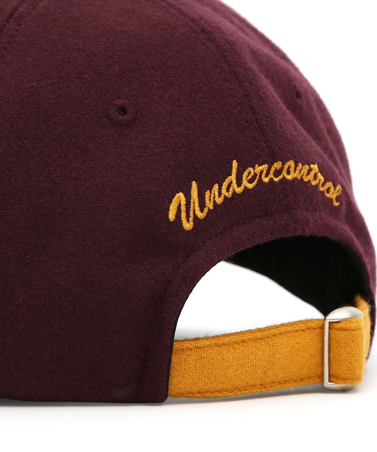 언더컨트롤(UNDERCONTROL) 남녀공용 가을겨울 플란넬 배색 소프트탑 볼캡 야구모자 SPORTS CREW / AUTHENTIC B B / WINE FLANNEL