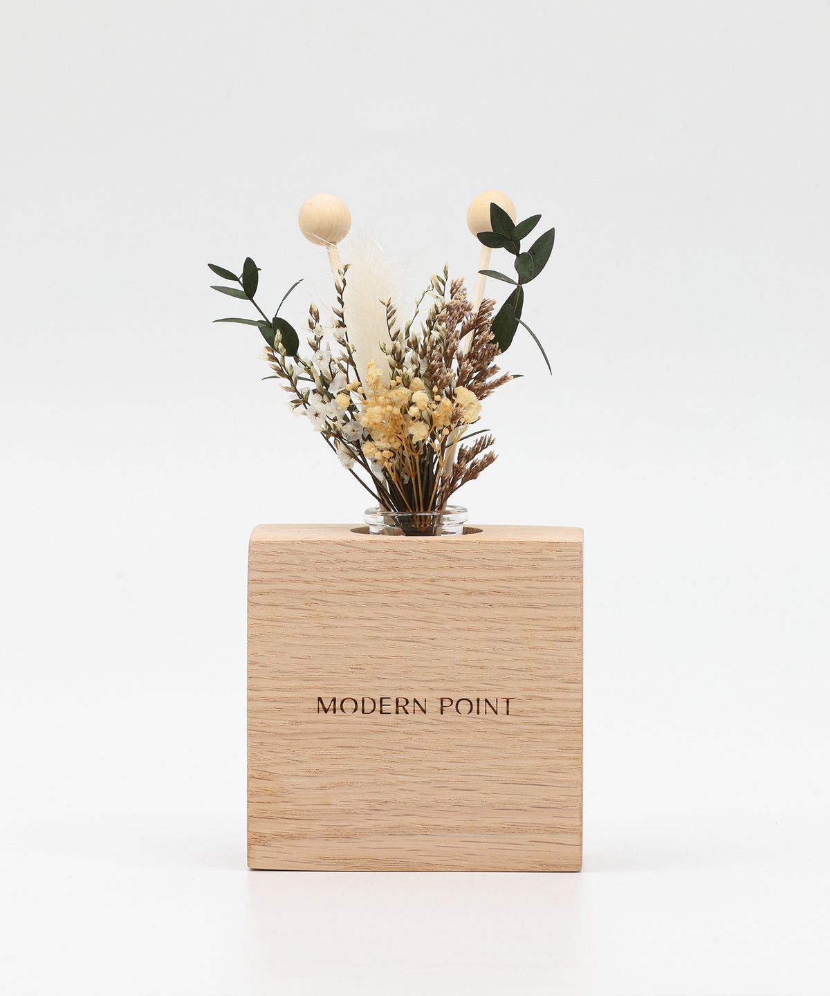 모던포인트(MODERNPOINT) 원목 각인 플라워 디퓨저 100ml