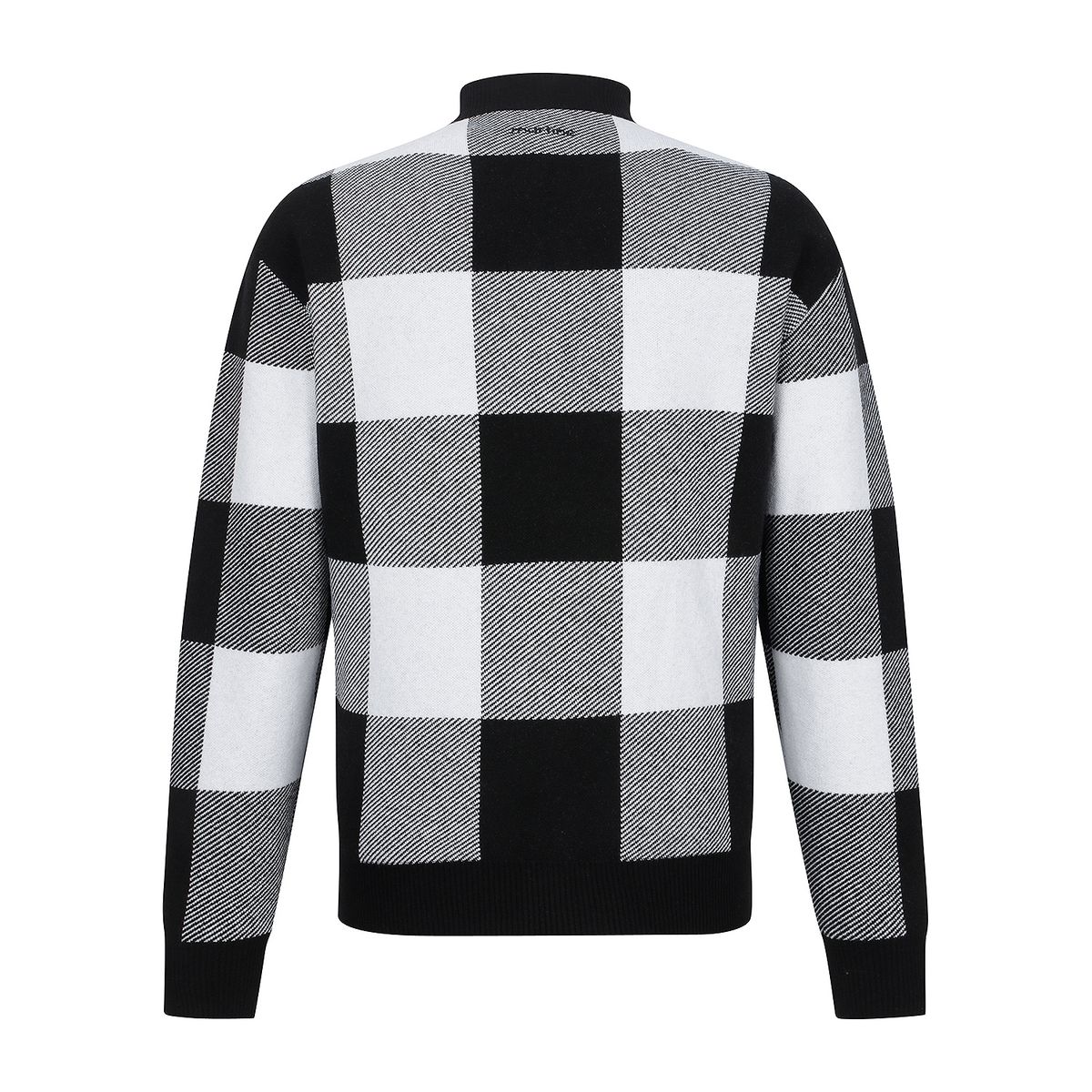 마틴골프(MARTINE GOLF) Check Half Zip-up Knit_Black (Men)