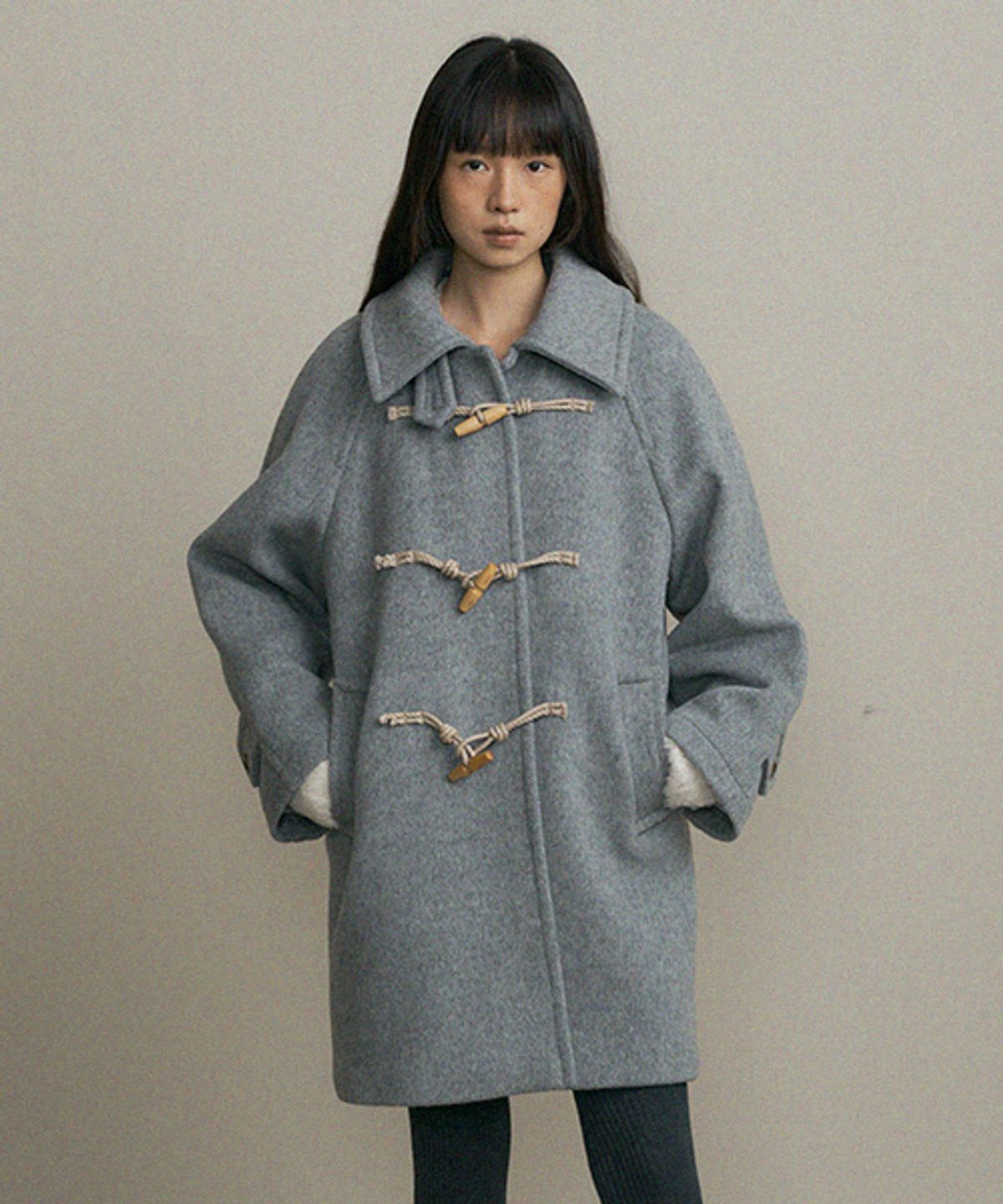 링서울(LINGSEOUL) duffle half coat-gray