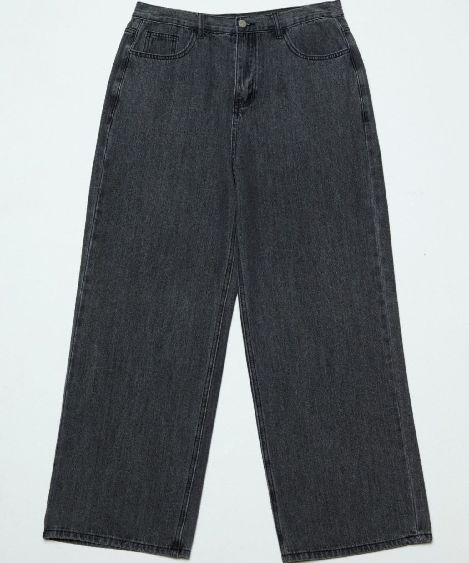 MUSINSA | GLW Easy Wide Denim Pants Gray