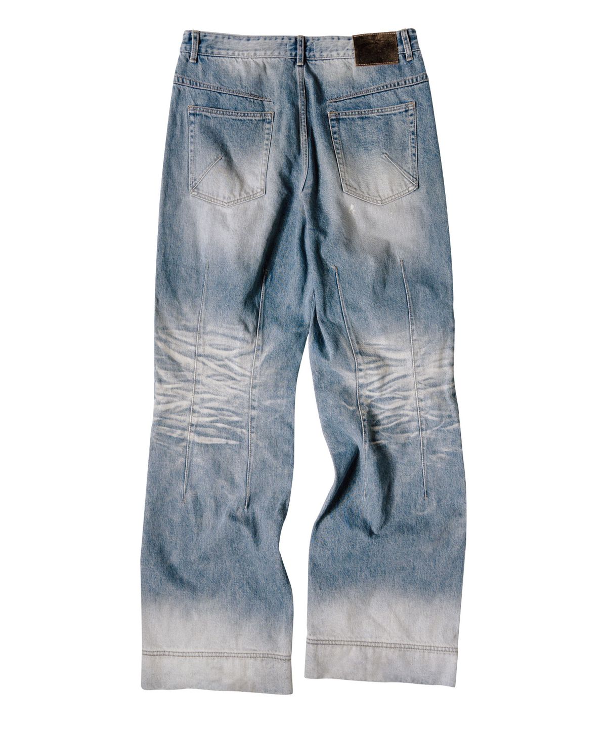 이티씨이(ETCE) WASHED BIKER DENIM PANTS (BLUE)