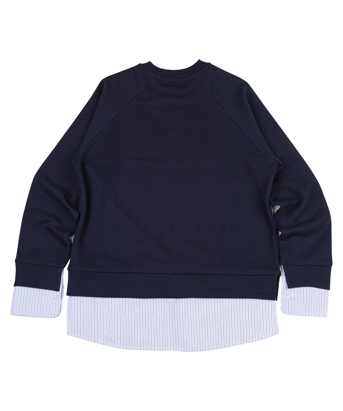 몽키플라워(Monkey Flower) 셔츠 레이어드 스웨트 셔츠/SF7WMT06F NAVY
