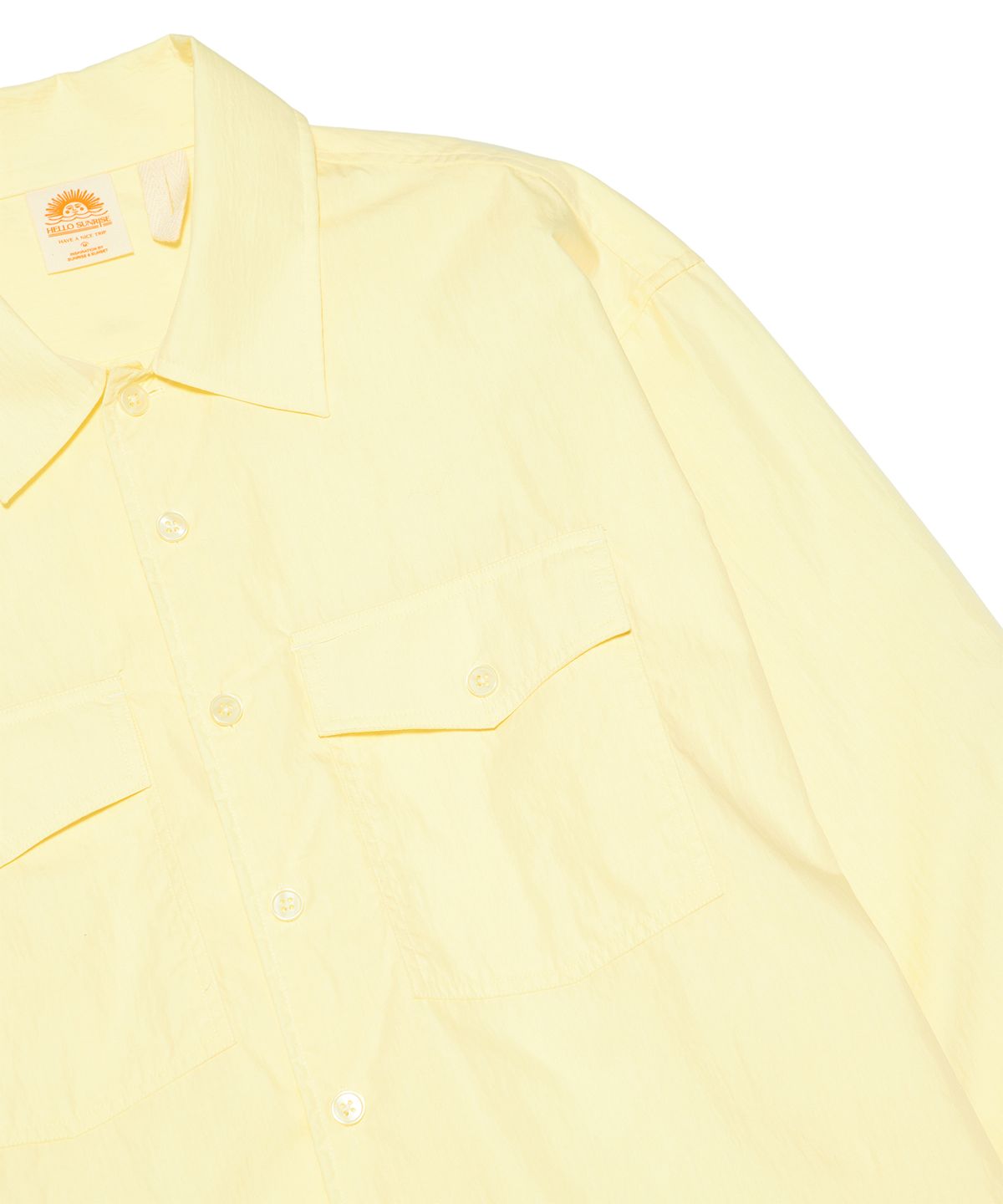 헬로 선라이즈(HELLO SUNRISE) HS Safari Shirt Jacket_Washed Yellow