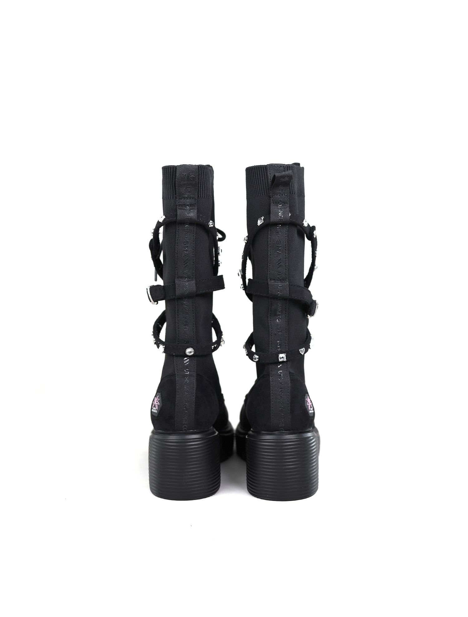 SMASHOES ■ NANA ise Back Real Leather Knit Walker Boots MUSINSA | SMASHOES NANA ise Back Real Leather Knit Walker