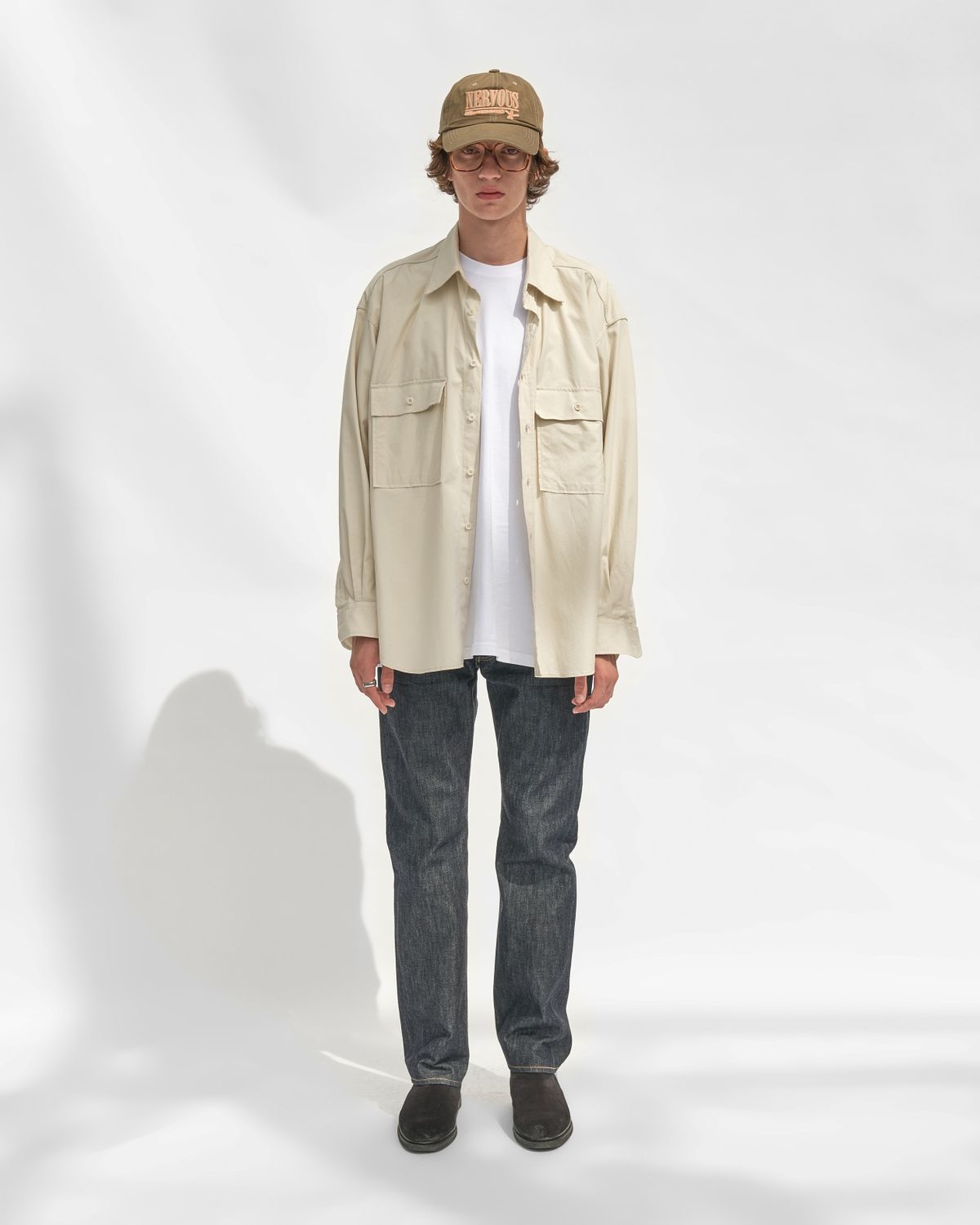 너버스(NERVOUS) TWO POCKET SHIRTS _ beige