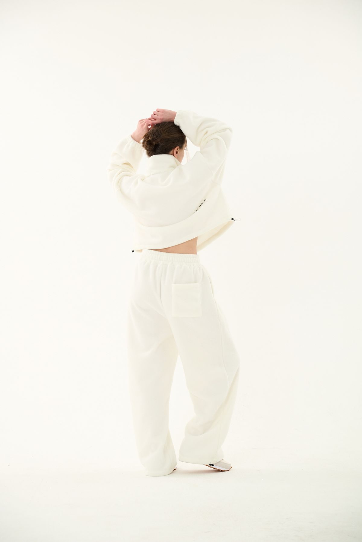 인터레스트(INTEREST) FLEECE BANDING PANTS_IVORY