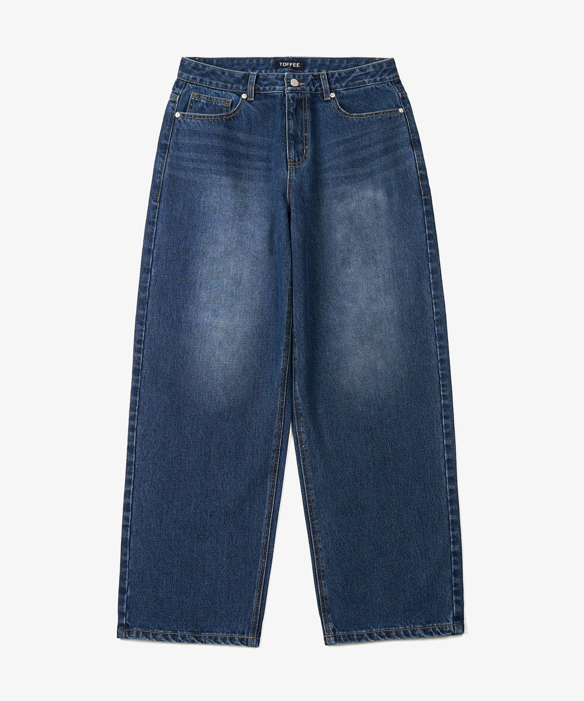 토피(TOFFEE) 모어 와이드 데님 팬츠 (MEDIUM INDIGO)
