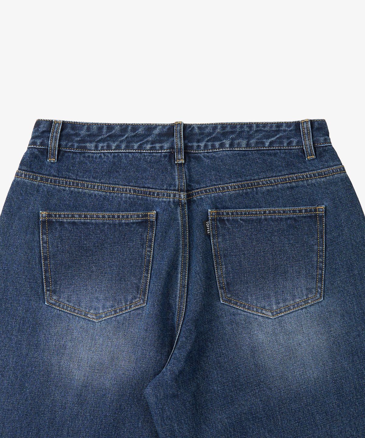 토피(TOFFEE) 모어 와이드 데님 팬츠 (MEDIUM INDIGO)