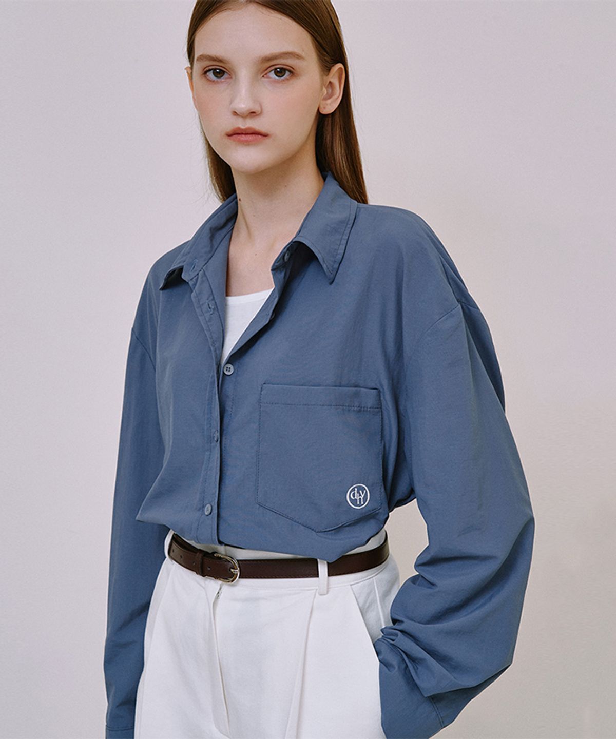드헤베(DEHEVE) DHV Basic Logo Nylon Shirt [11color]