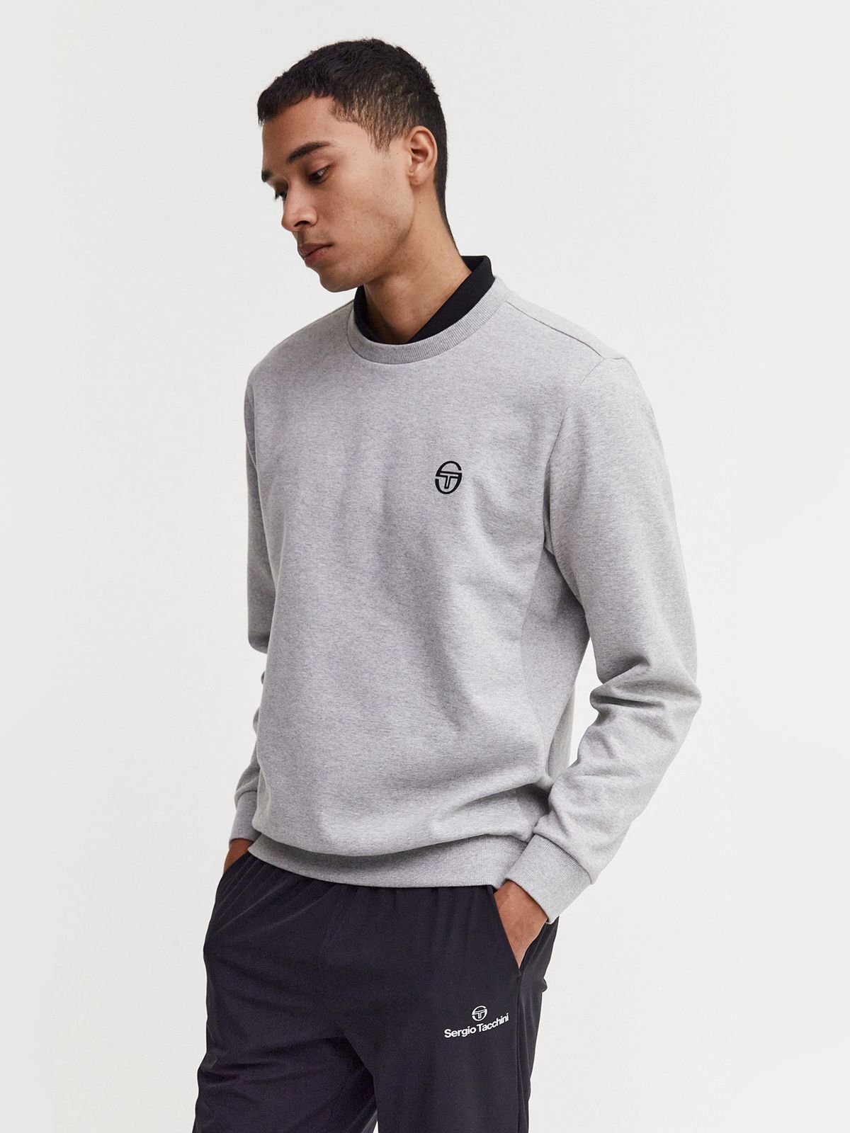 세르지오 타키니(SERGIO TACCHINI) U 고트 백아트웍 맨투맨 (Melange Grey)