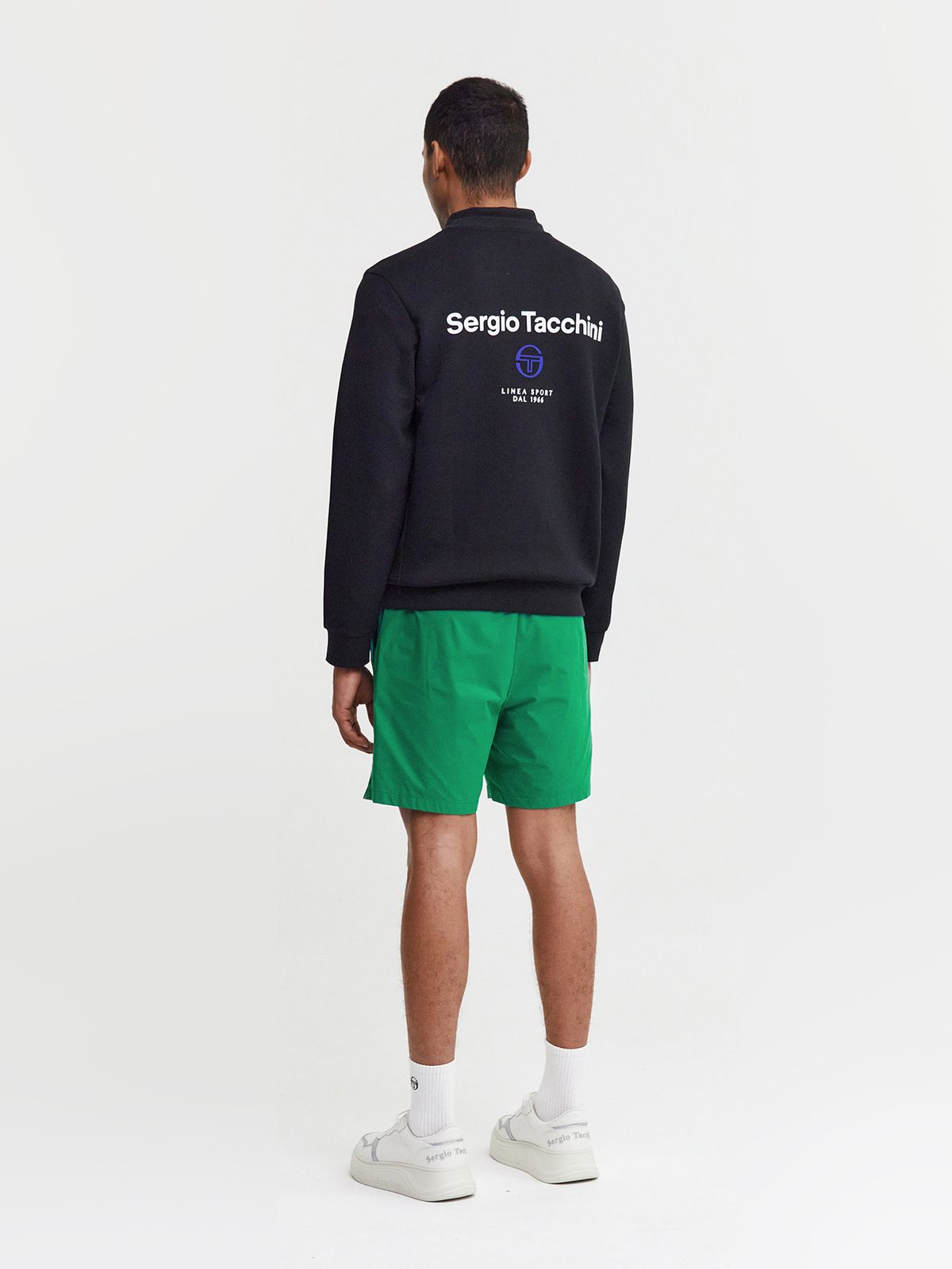 세르지오 타키니(SERGIO TACCHINI) U 고트 백아트웍 맨투맨 (Black)