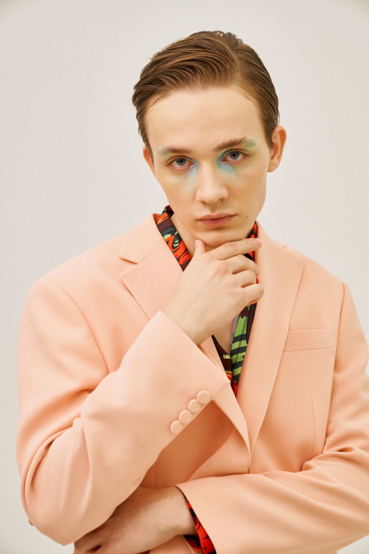 그리디어스(GREEDILOUS) Peach Full Color Basic Blazer