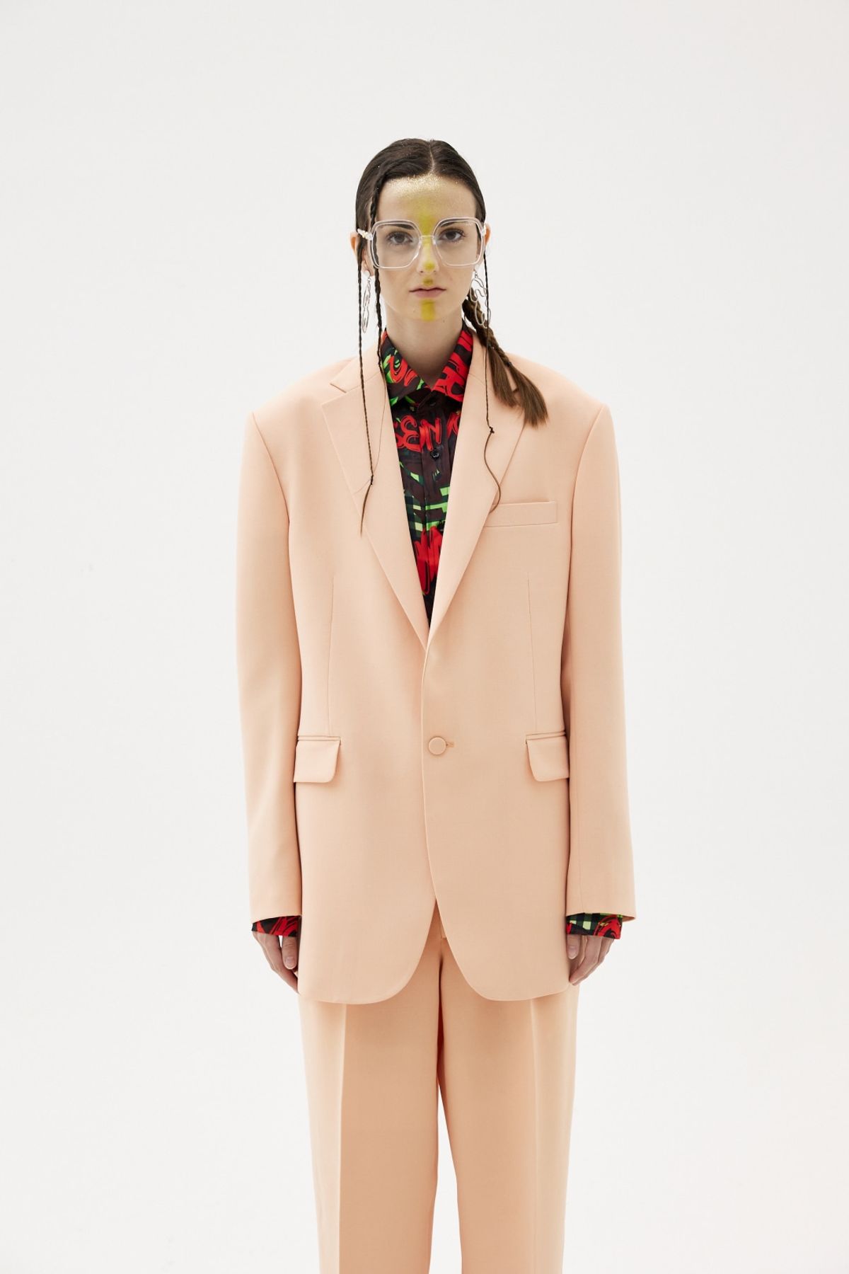 그리디어스(GREEDILOUS) Peach Full Color Basic Blazer