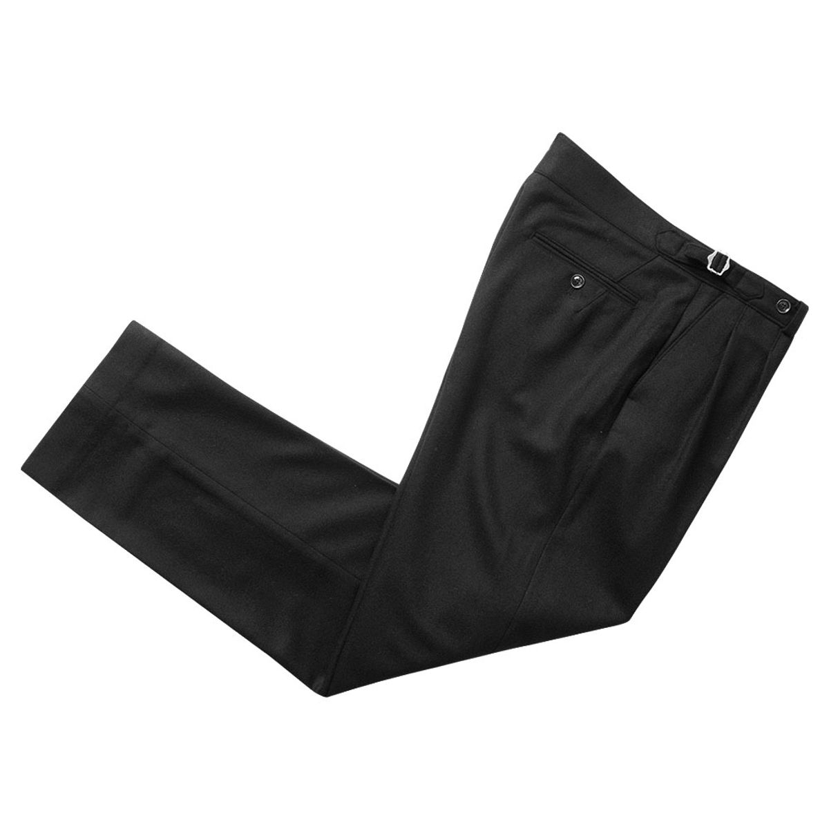 솔티(SORTIE) W302 Reve Pleats Wool Trousers (Black)