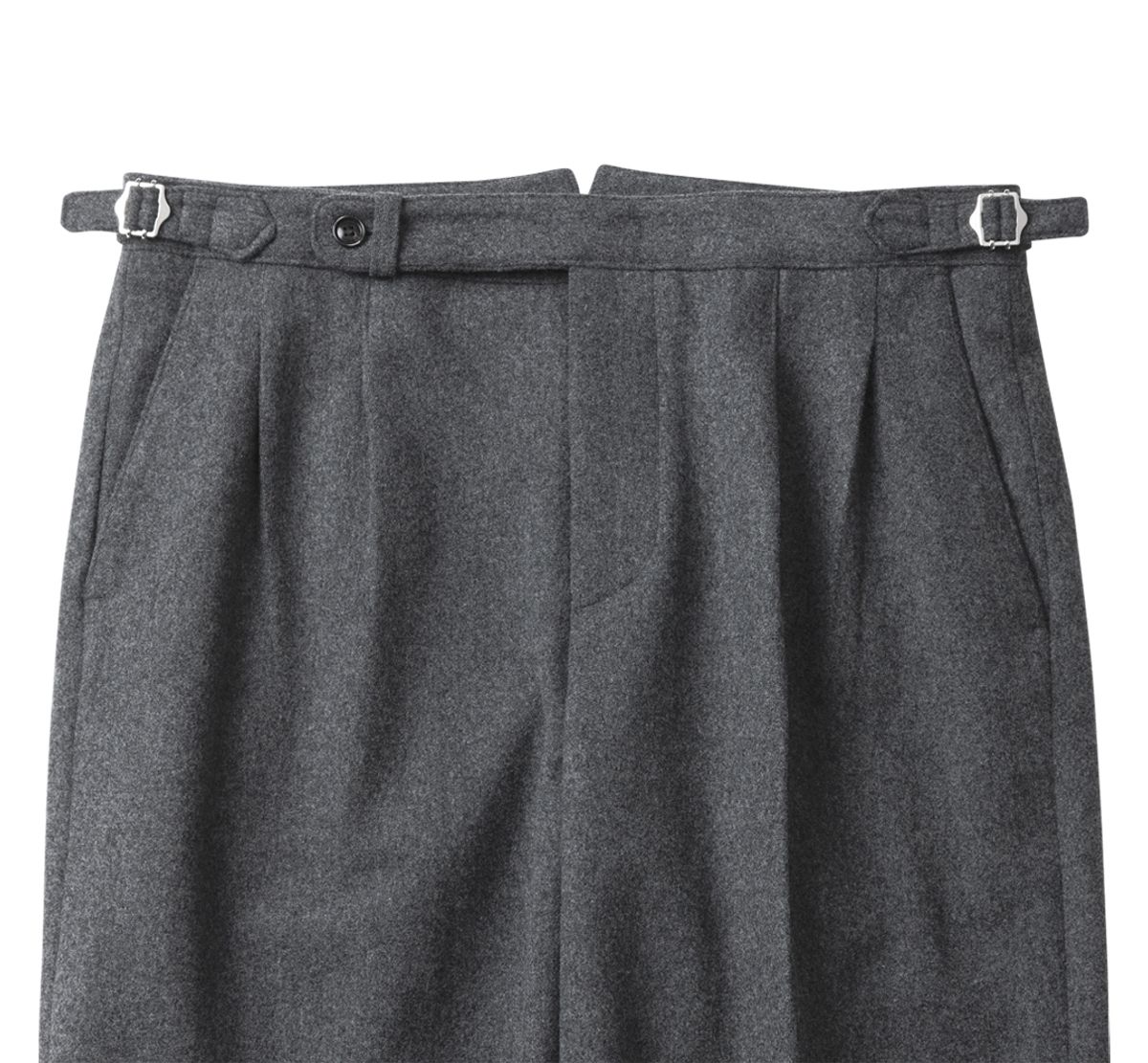 솔티(SORTIE) W301 Reve Pleats Wool Trousers (Gray)