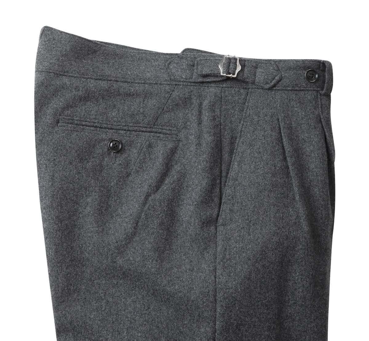 솔티(SORTIE) W301 Reve Pleats Wool Trousers (Gray)