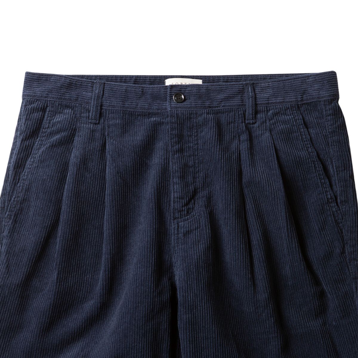 솔티(SORTIE) Tura Corduroy Washed Trousers (Blue)
