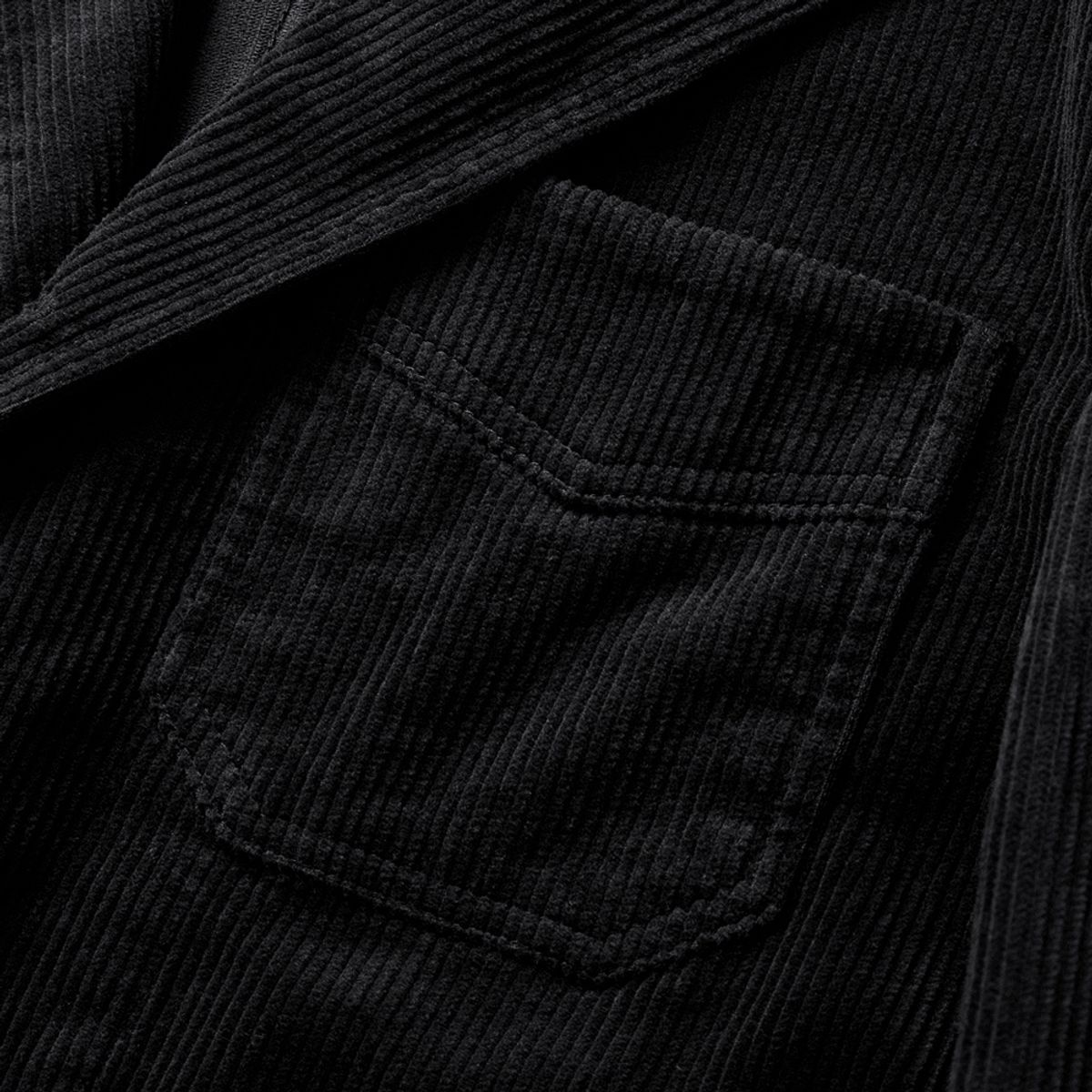 솔티(SORTIE) Tura Corduroy Washed Jacket (Black)