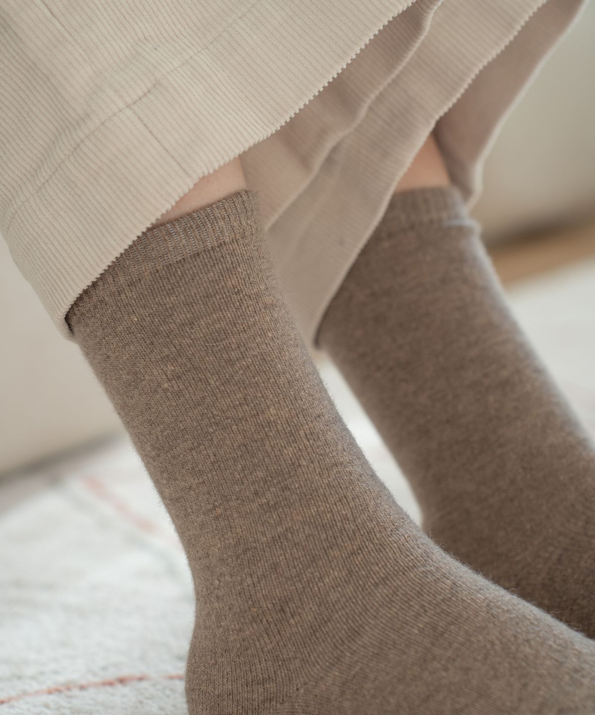 삭스팩토리(SOCKS FACTORY) [5PACK] 여성 장목 울 양말 5color