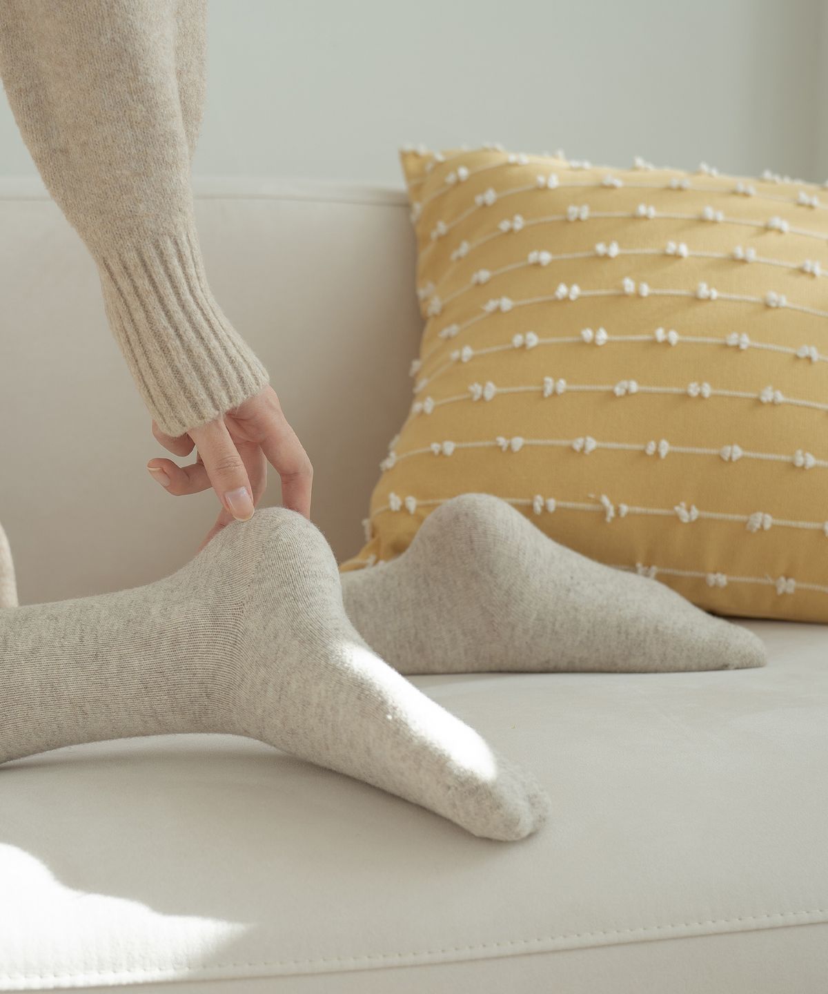 삭스팩토리(SOCKS FACTORY) [5PACK] 여성 장목 울 양말 5color