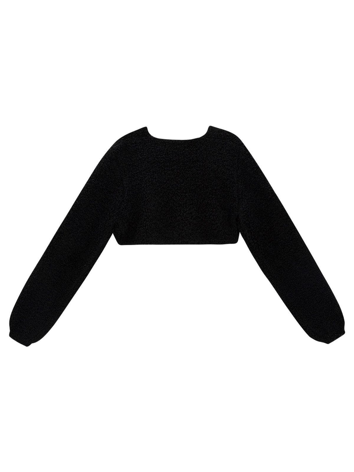샐러드바구니(SALAD BAGUNI) Super Cropped Wool Jacket_black