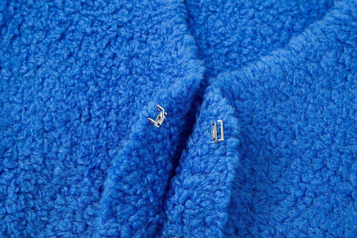 샐러드바구니(SALAD BAGUNI) Super Cropped Wool Jacket_blue