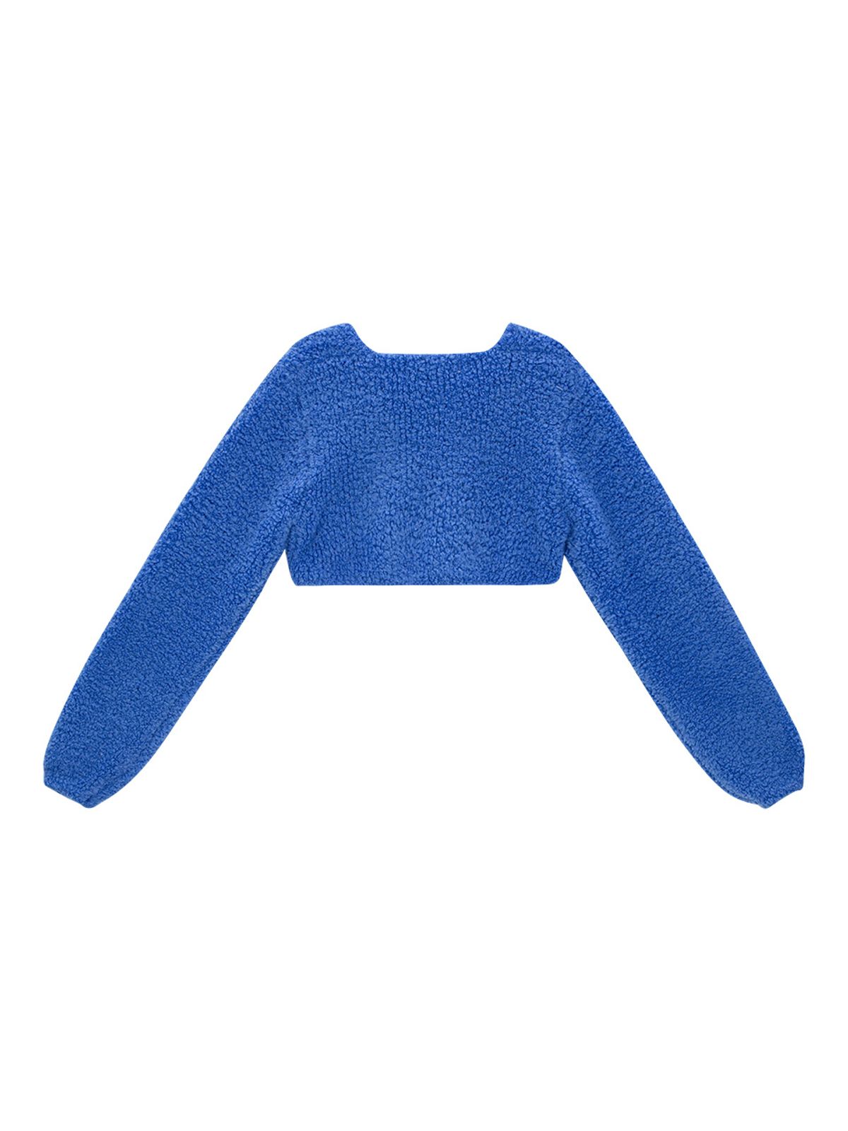 샐러드바구니(SALAD BAGUNI) Super Cropped Wool Jacket_blue