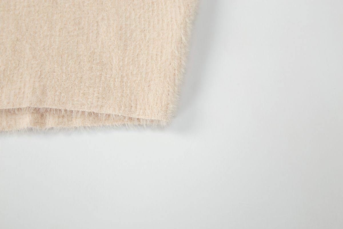 샐러드바구니(SALAD BAGUNI) Mini Hairy Bolero cardigan_cream