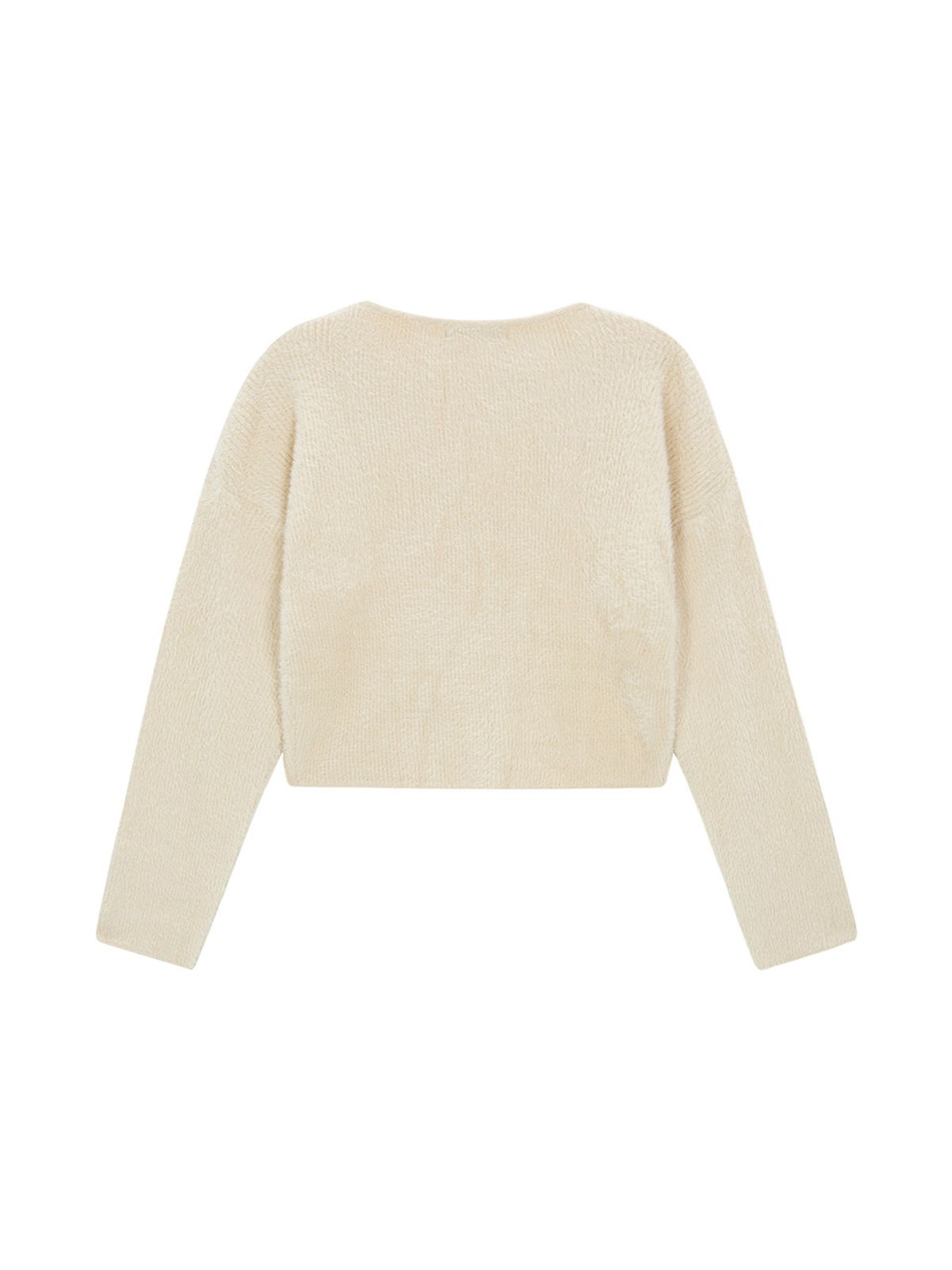샐러드바구니(SALAD BAGUNI) Mini Hairy Bolero cardigan_cream