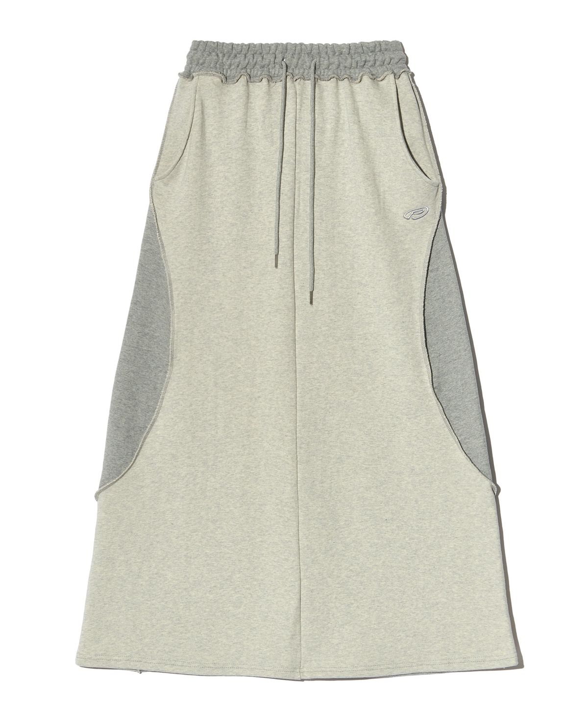 피스메이커(PIECE MAKER) EX RAW MAXI SKIRT (GREY)