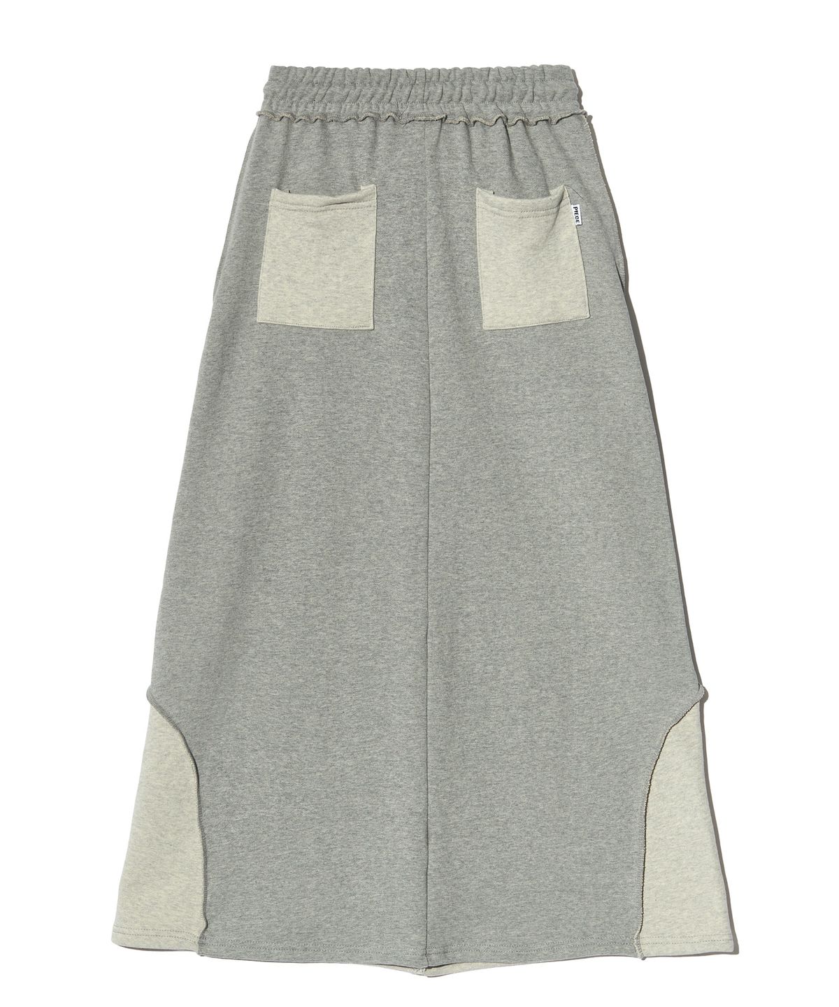 피스메이커(PIECE MAKER) EX RAW MAXI SKIRT (GREY)