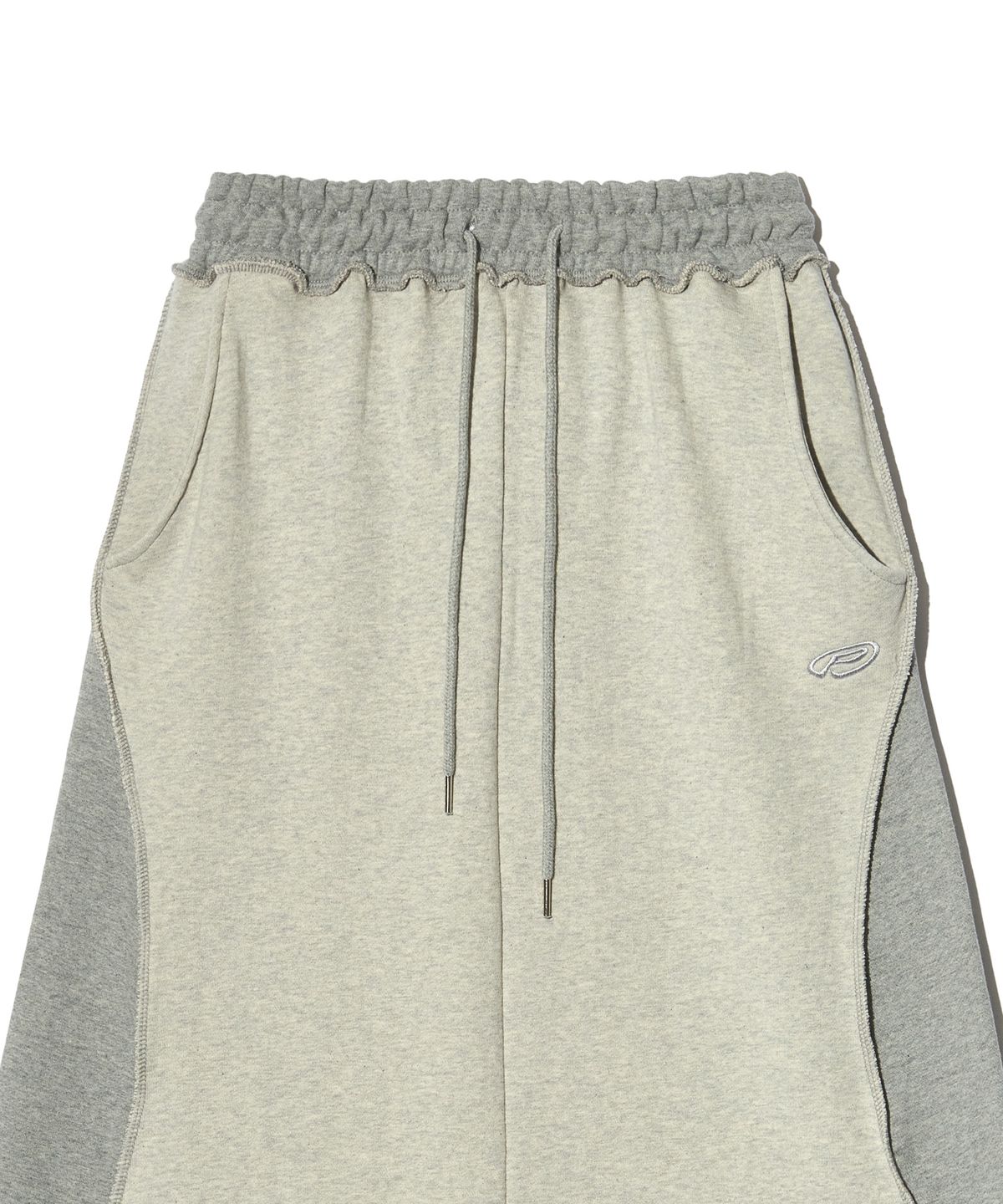 피스메이커(PIECE MAKER) EX RAW MAXI SKIRT (GREY)