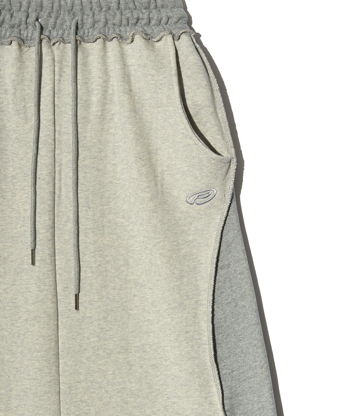 피스메이커(PIECE MAKER) EX RAW MAXI SKIRT (GREY)