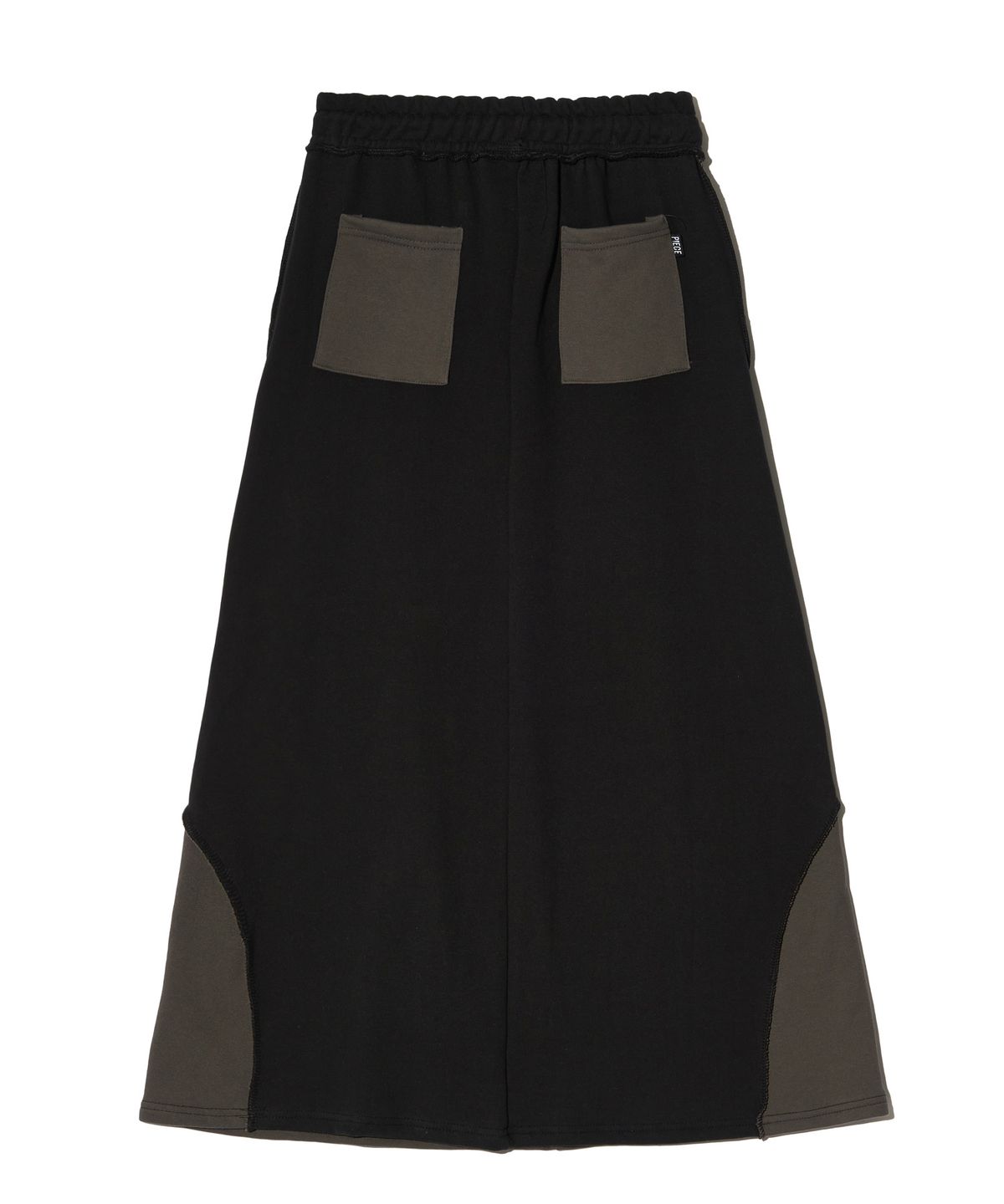 피스메이커(PIECE MAKER) EX RAW MAXI SKIRT (CHARCOAL)