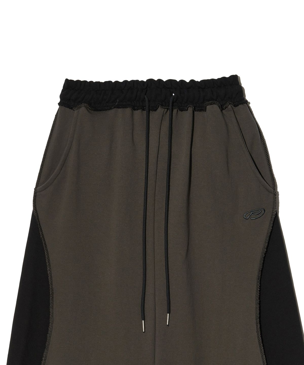 피스메이커(PIECE MAKER) EX RAW MAXI SKIRT (CHARCOAL)