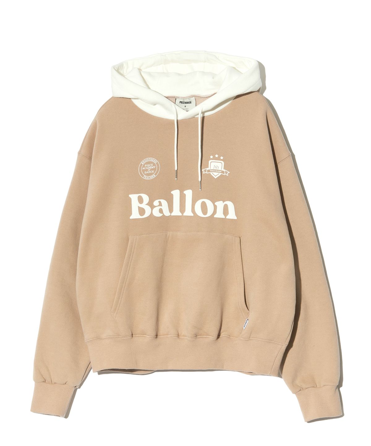피스메이커(PIECE MAKER) MIXED OV HOODIE (BEIGE)