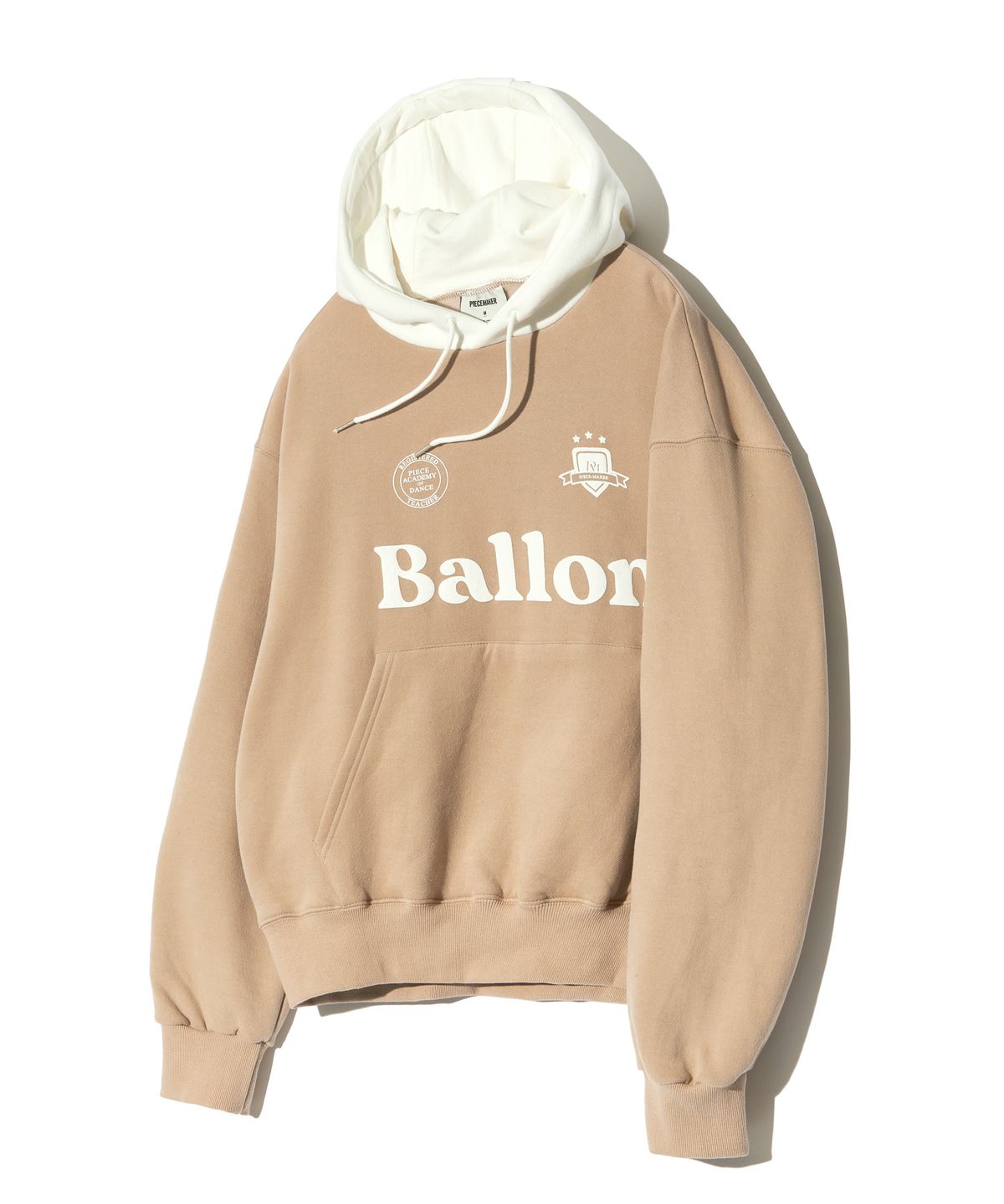 피스메이커(PIECE MAKER) MIXED OV HOODIE (BEIGE)