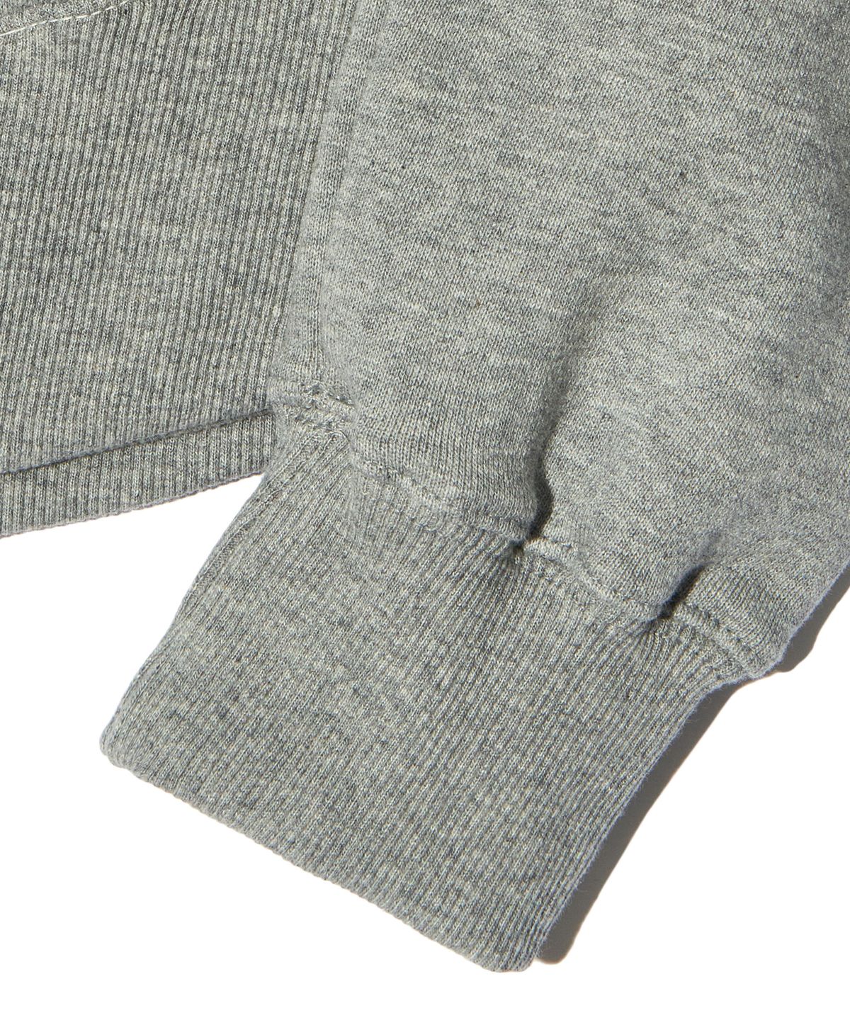 피스메이커(PIECE MAKER) EX CIRCLE HEM CROP HOODIE (GREY)
