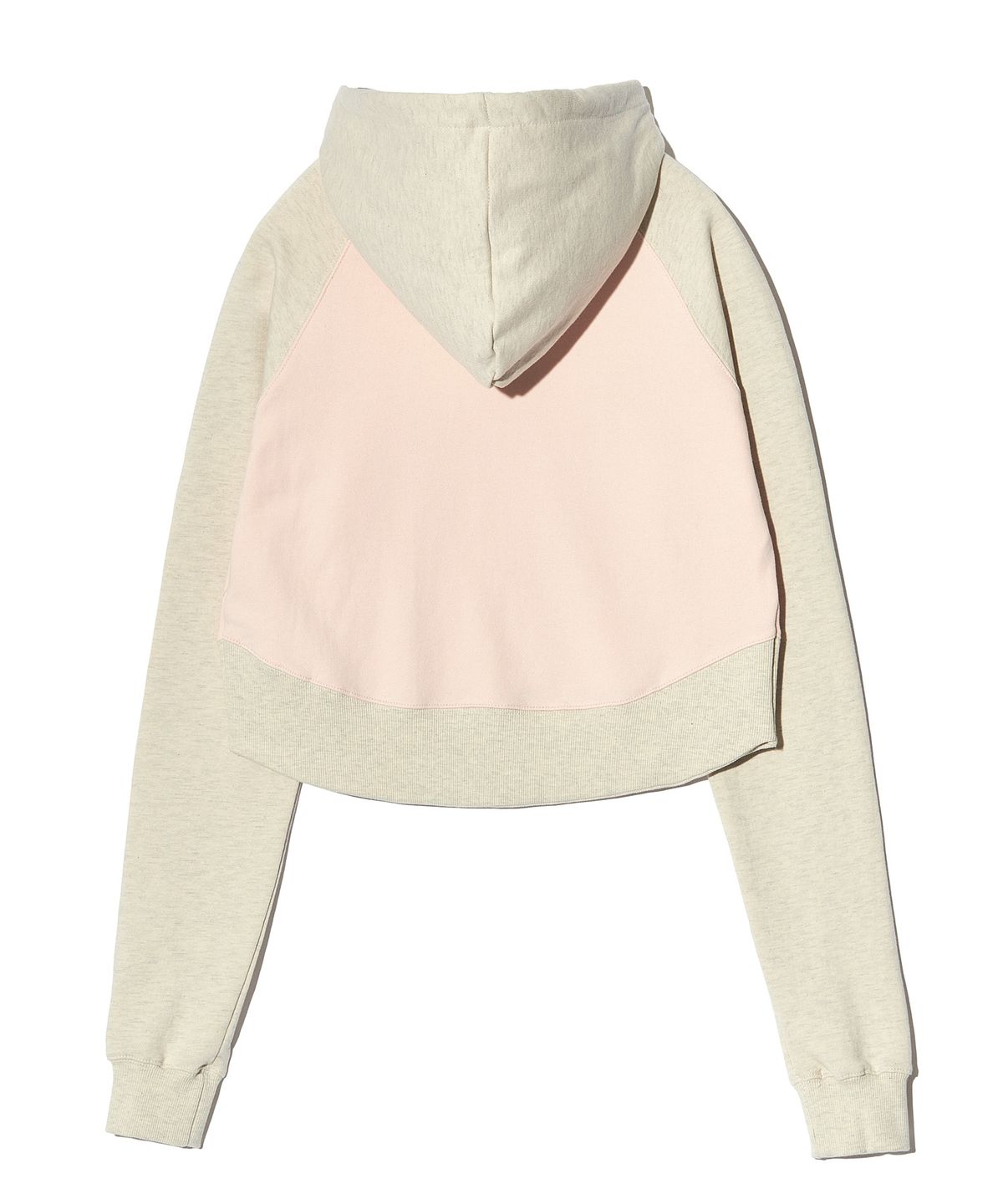 피스메이커(PIECE MAKER) EX CIRCLE HEM CROP HOODIE (PINK)