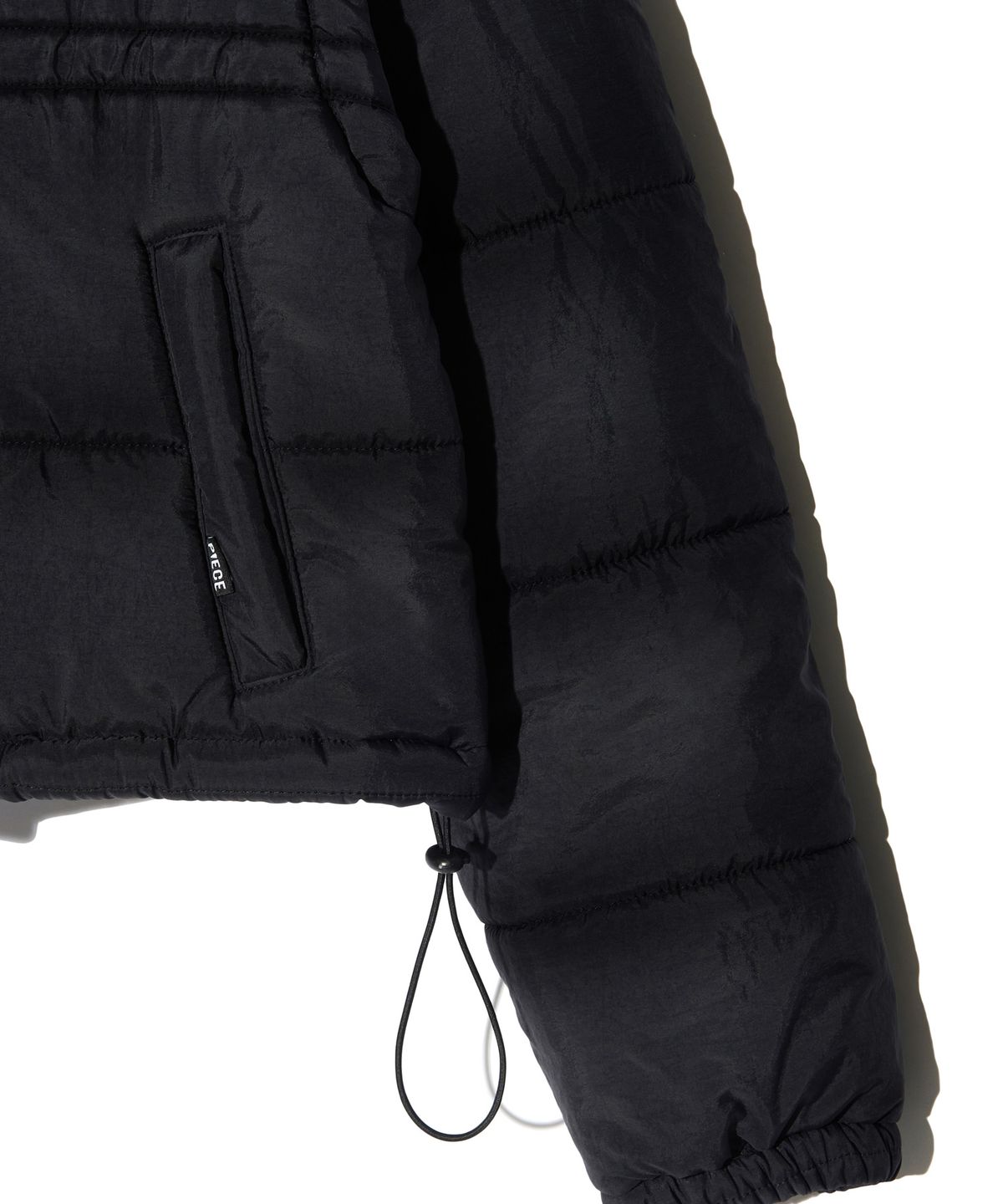 피스메이커(PIECE MAKER) RIBBON 2WAY PADDED JACKET (BLACK)