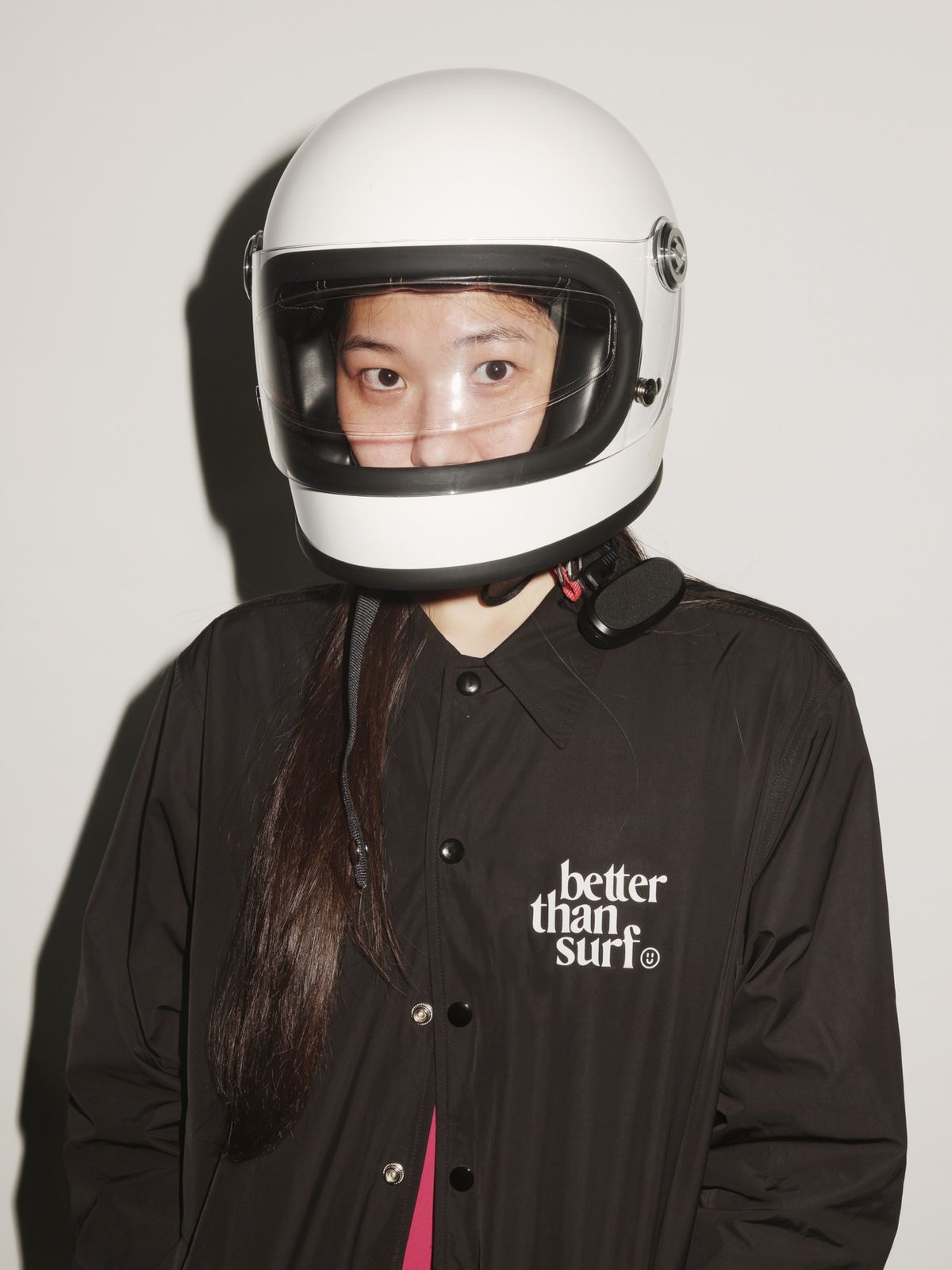 배러댄서프(BETTER THAN SURF) LOGO COACH JACKET - BLACK 로고 코치 자켓 - 블랙