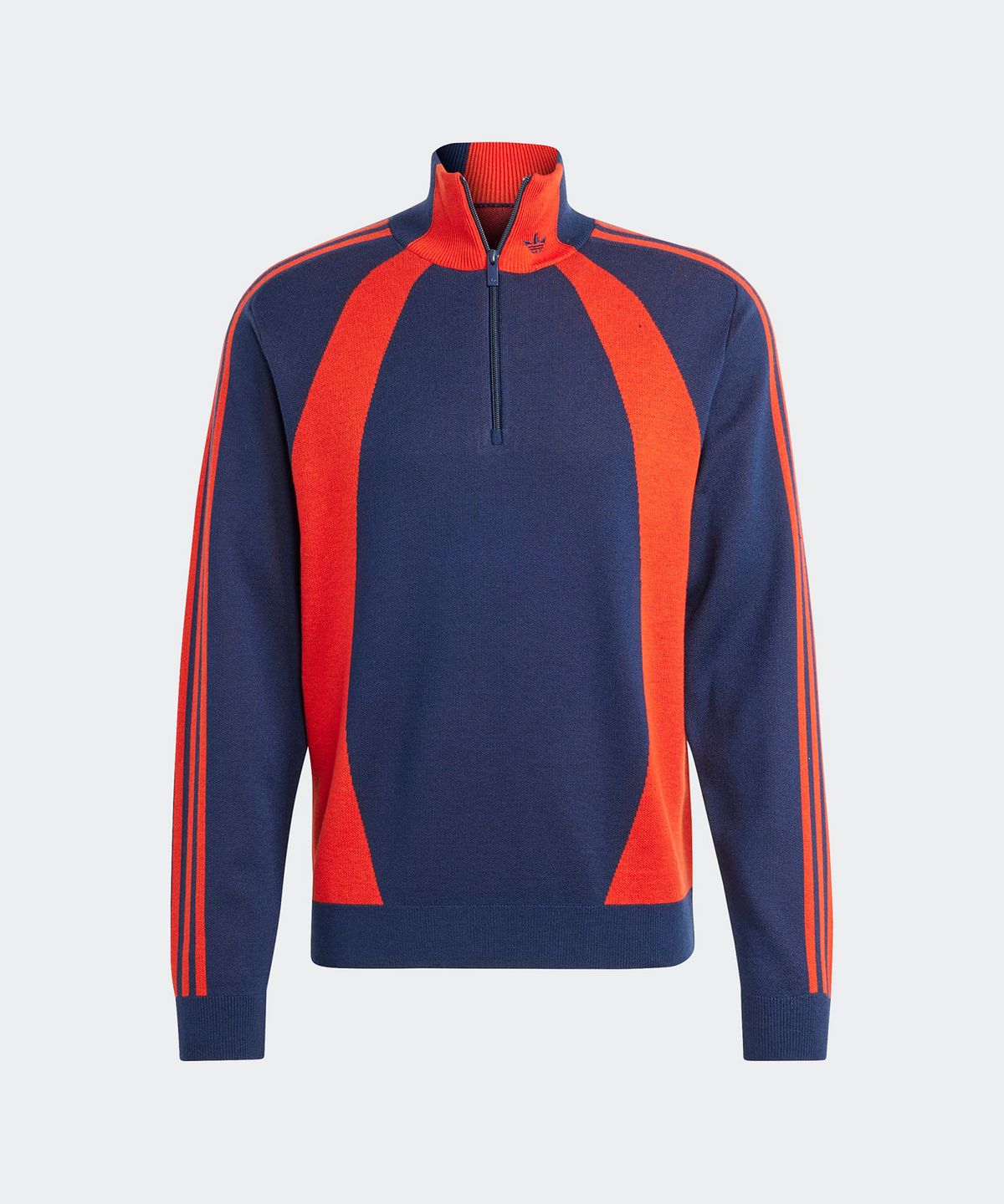 아디다스(ADIDAS) 쿼터 지퍼 점퍼 - 네이비:레드 / IR7128
